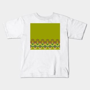 Vintage paon on green 2 Kids T-Shirt